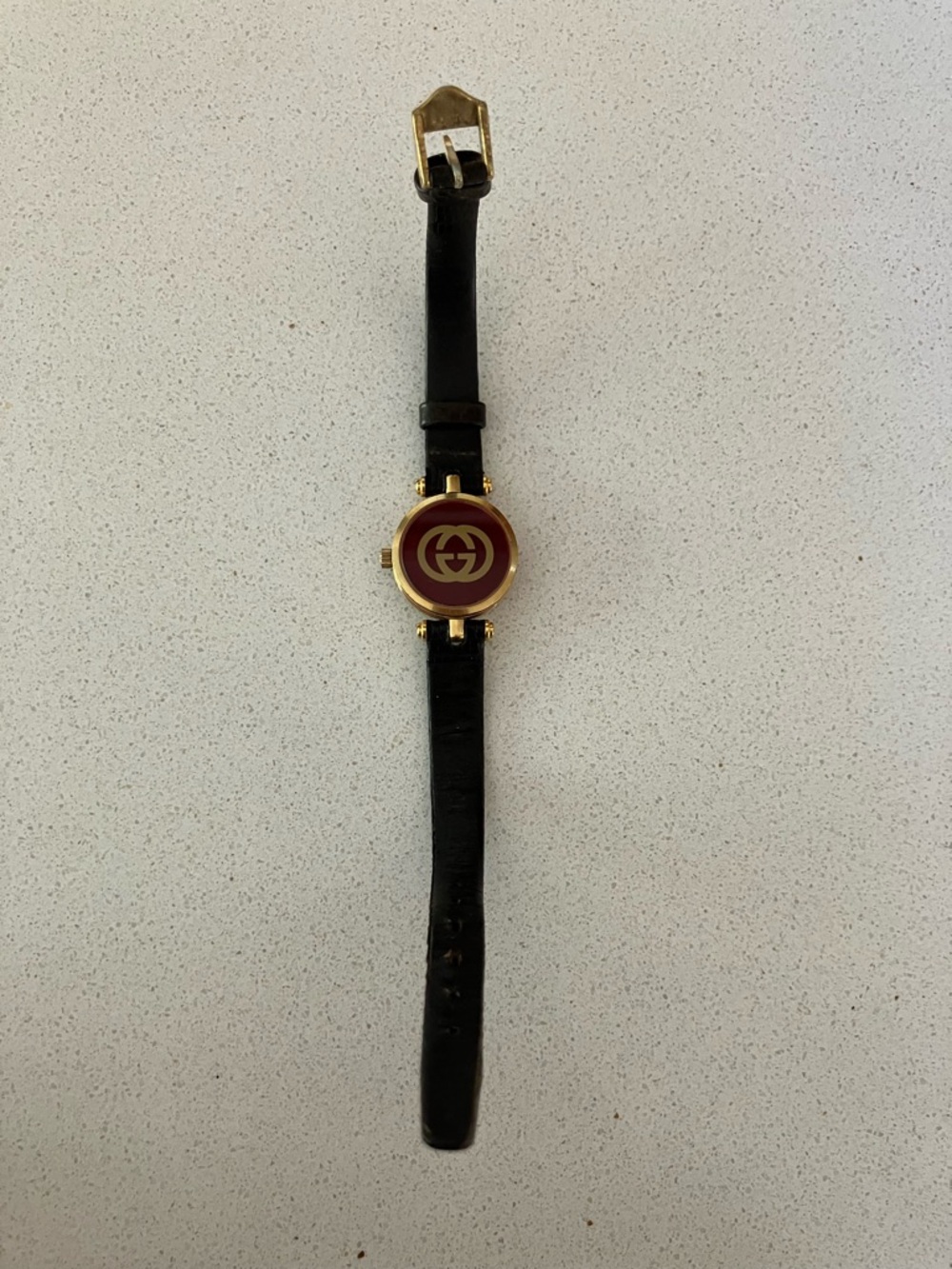 Gucci Brown Leather Strap Watch with Gold Case - Picture 6 of 11